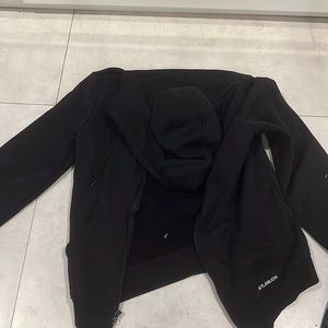 Black zip up hoodie size M